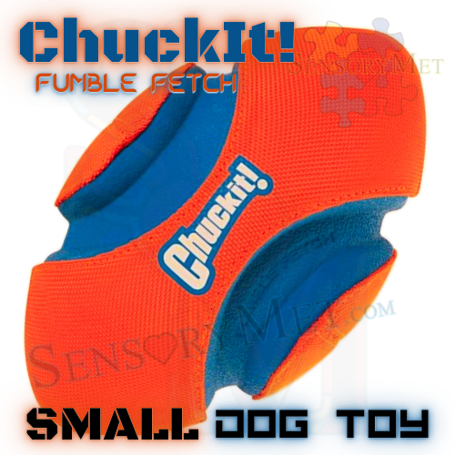 ChuckIt! FUMBLE FETCH Dog Ball Heavy Duty Football Dog Toy - Small 9 Inch