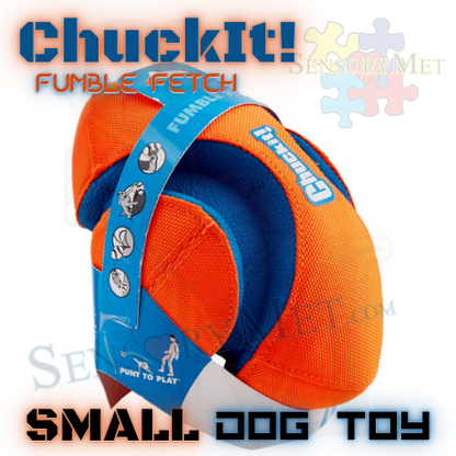 ChuckIt! FUMBLE FETCH Dog Ball Heavy Duty Football Dog Toy - Small 9 Inch