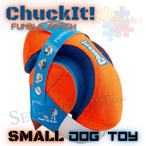 ChuckIt! FUMBLE FETCH Dog Ball Heavy Duty Football Dog Toy - Small 9 Inch