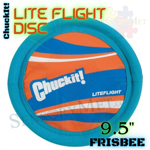 ChuckIt! Original Lite Flight Dog Disc Soft Durable Frisbee Dog Toy - Large 10"