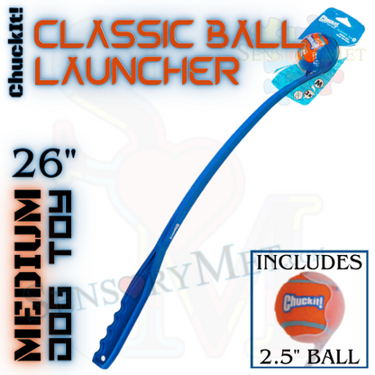 ChuckIt! DOG BALL LAUNCHER Dog Toy w/ Ball Classic - Medium 26 Inch