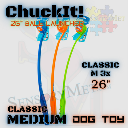 ChuckIt! DOG BALL LAUNCHER Dog Toy w/ Ball Classic - Medium 26 Inch