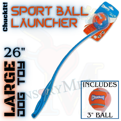 ChuckIt! DOG BALL LAUNCHER Dog Toy w/ Ball Sport - Large 26 Inch