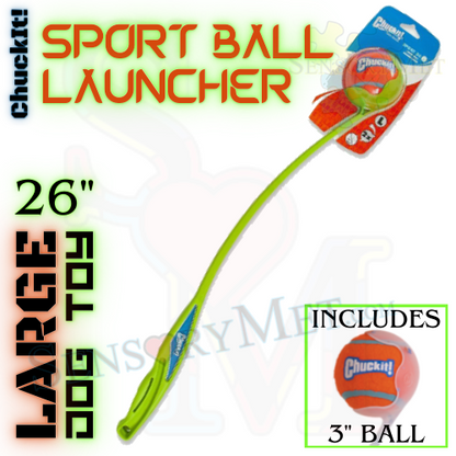 ChuckIt! DOG BALL LAUNCHER Dog Toy w/ Ball Sport - Large 26 Inch