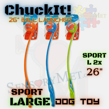 ChuckIt! DOG BALL LAUNCHER Dog Toy w/ Ball Sport - Large 26 Inch