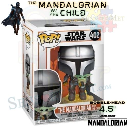 Star Wars: The Mandalorian With The Child Baby Yoda Vinyl Figure 4.5" Bobble-Head - #402