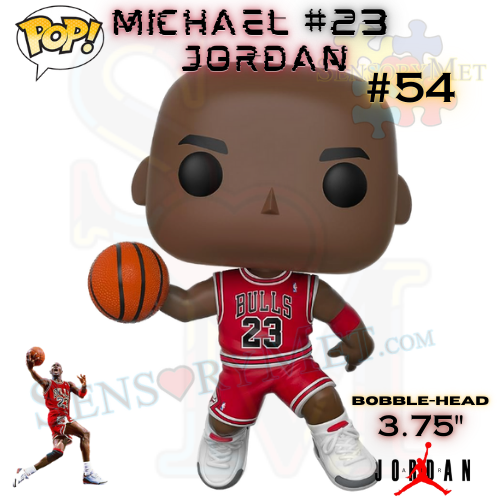  Funko Pop! NBA: Bulls - 10 Michael Jordan (Red Jersey