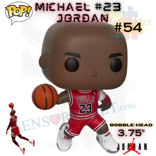 NBA Bulls Michael Jordan Funko Pop! Vinyl Figure #54 in Protector