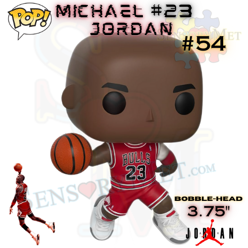 Funko Pop! NBA Michael Jordan Vinyl Figure Bobblehead #54 Red Jersey #23 Air Jordan