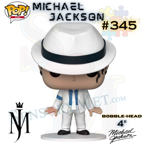 Michael Jackson Funko Pop! Rocks Toe Lean Anti-Gravity Lean Smooth Criminal #345 The King of Pop Vinyl Figure Bobblehead