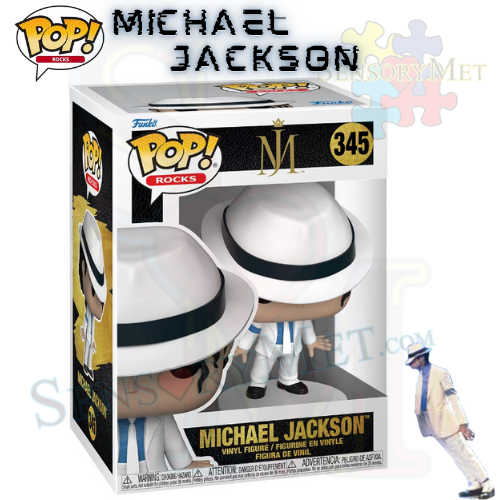 Michael Jackson Smooth Criminal Toe Stand Lean Funko Pop! Rocks #345 The King of Pop Vinyl Figure Bobblehead