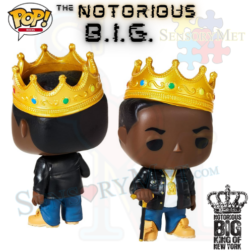 The Notorious B.I.G. with Crown Funko POP! Rocks Vinyl Figure #77- Black Shirt