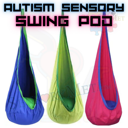 Autism Sensory Pod Swing For Kids with Sensory Needs Indoor/Outdoor Hanging Swing