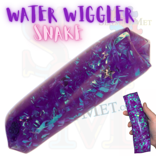 Jumbo Water Wiggler Water Snake with Sparkly Streamers - Purple