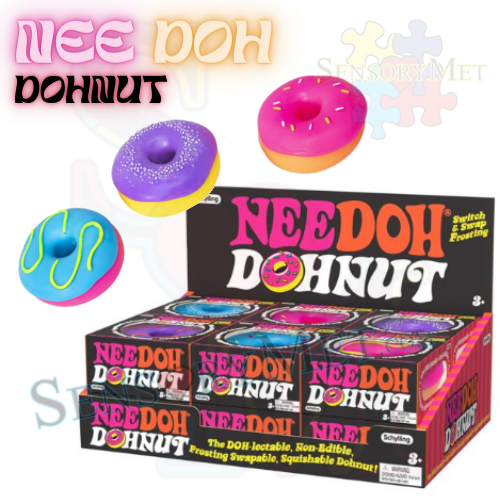 NEE-DOH DOUGHNUT Autistic Special Needs Child Stress Relief Toy by Schylling Assorted Colors