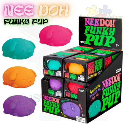 NEE-DOH PUPPY Autistic Special Needs Toddler Stress Relief Toy by Schylling Assorted Colors