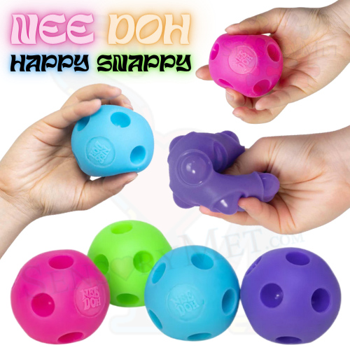 Schyllilng Nee-Doh Happy Snappy Squishy Fidget Toy - Assorted Colors