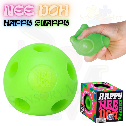 Schyllilng Nee-Doh Happy Snappy Squishy Fidget Toy - Green Fidget Snap Toys