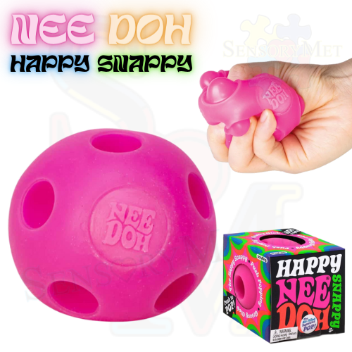 Schyllilng Nee-Doh Happy Snappy Squishy Fidget Toy - Pink Fidget Snap Toys