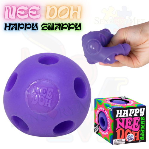 Schyllilng Nee-Doh Happy Snappy Squishy Fidget Toy - Purple Fidget Snap Toys