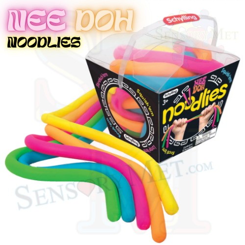 NEE=DOH NOODLIES noodles Calming Toys for Anxiety Autism Impulse Toys Nonverbal Soft Squeeze Monkey Noodles Best Toys for Special Needs