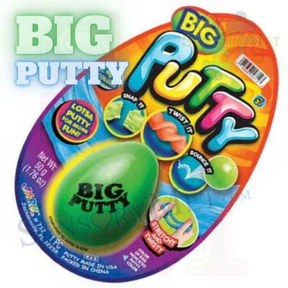 JaRu BIG PUTTY Best Autism Sensory Toy XL Egg Classic Putty - Asst. Colors