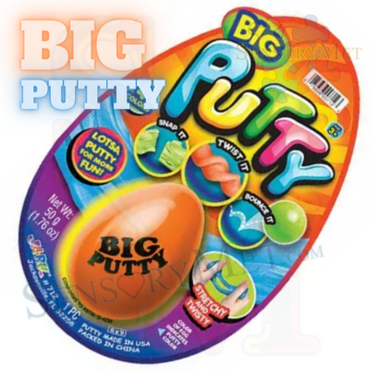 JaRu BIG PUTTY Best Autism Sensory Toy XL Egg Classic Putty - Asst. Colors