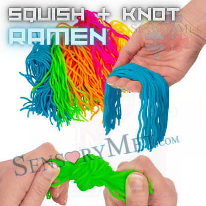 JaRu SQUISH & KNOT OODLES Best Stress Toys For Anxiety - Asst. Noodles