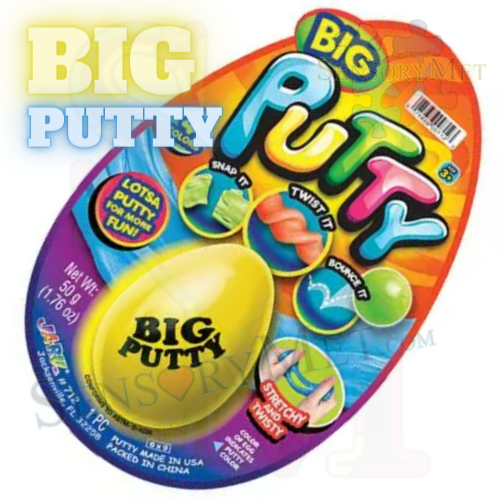 JaRu BIG PUTTY Best Autism Sensory Toy XL Egg Classic Putty - Asst. Colors