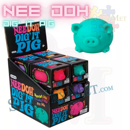 Nee Doh DIG' IT PIG Sensory Calming Fidget Toy Stress Relief Ball