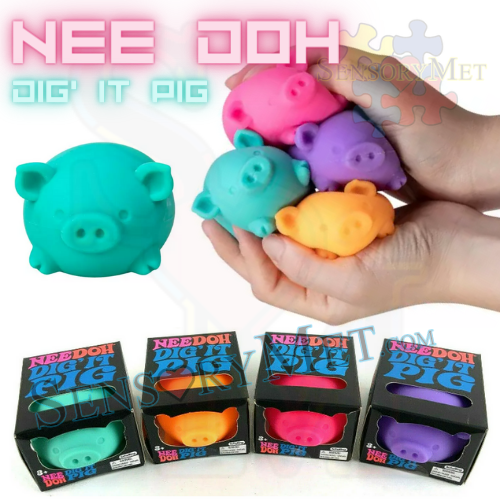 Nee Doh DIG' IT PIG Sensory Calming Fidget Toy Stress Relief Ball