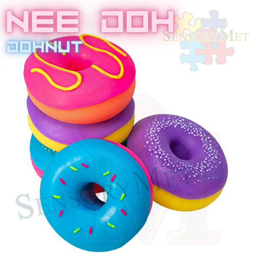 NeeDoh DOUGHNUT Autistic Special Needs Child Stress Relief Toy by Schylling Assorted Colors