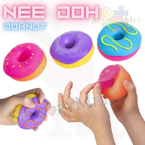 NeeDoh DOUGHNUT Autistic Special Needs Child Stress Relief Toy by Schylling Assorted Colors