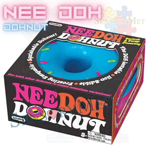 NeeDoh DOUGHNUT Autistic Special Needs Child Stress Relief Toy by Schylling Assorted Colors