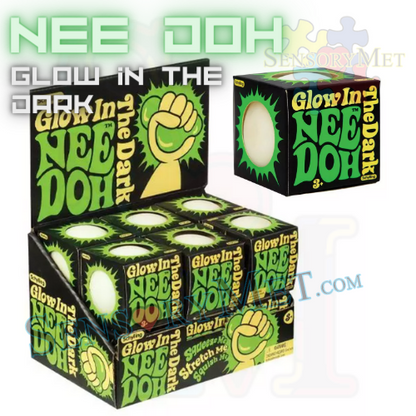 Nee Doh GLOW IN THE DARK Autism Special Needs Child Stress Reliever Toys