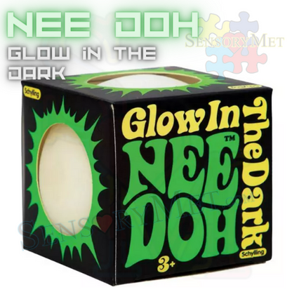 Nee Doh GLOW IN THE DARK Autism Special Needs Child Stress Reliever Toys