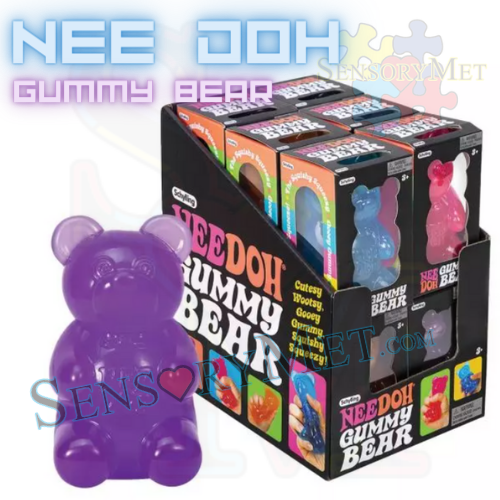 NeeDoh BEAR Autistic Special Needs Toddler Stress Relief Toy by Schylling Assorted Colors