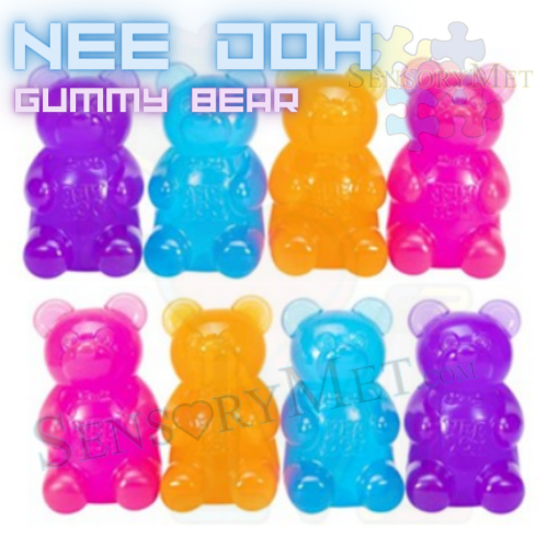 Nee-Doh GUMMY BEAR Stress Relief Toy by Schylling Assorted Colors