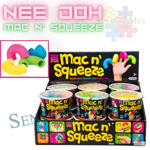 Nee Doh MAC N' SQUEEZE Sensory Calming Fidget NOODLES Stress Reliever Toys