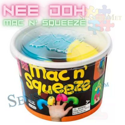 Nee Doh MAC N' SQUEEZE Sensory Calming Fidget NOODLES Stress Reliever Toys